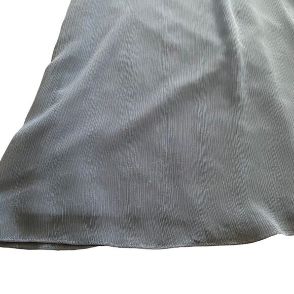 David’s Bridal | Crinkle Chiffon Dress with Cascade Skirt, Size 0 - Picture 12 of 12